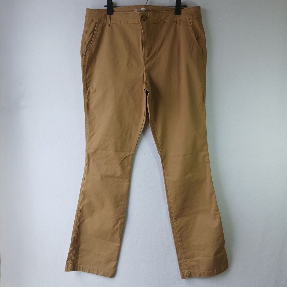 NEW Old Navy Khaki Bootcut 14 Tall Solid Workwear Pockets School Uniform #772